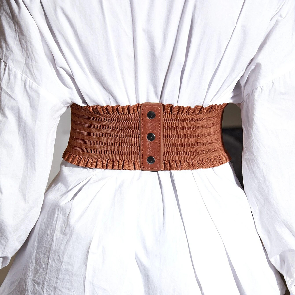 fermeture ceinture corset camel