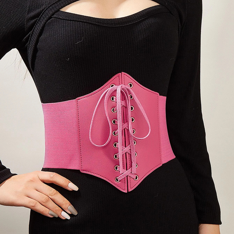 ceinture corset rose élégante