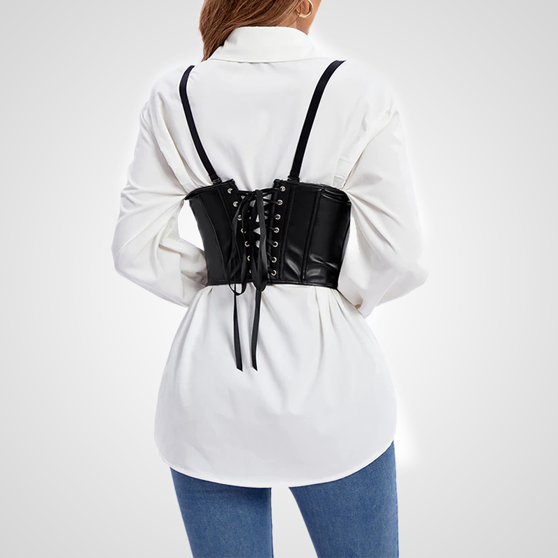 corset ajustable noir