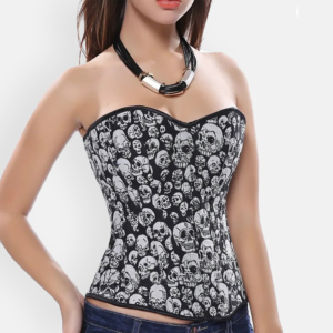 Corset bustier gothique captivant