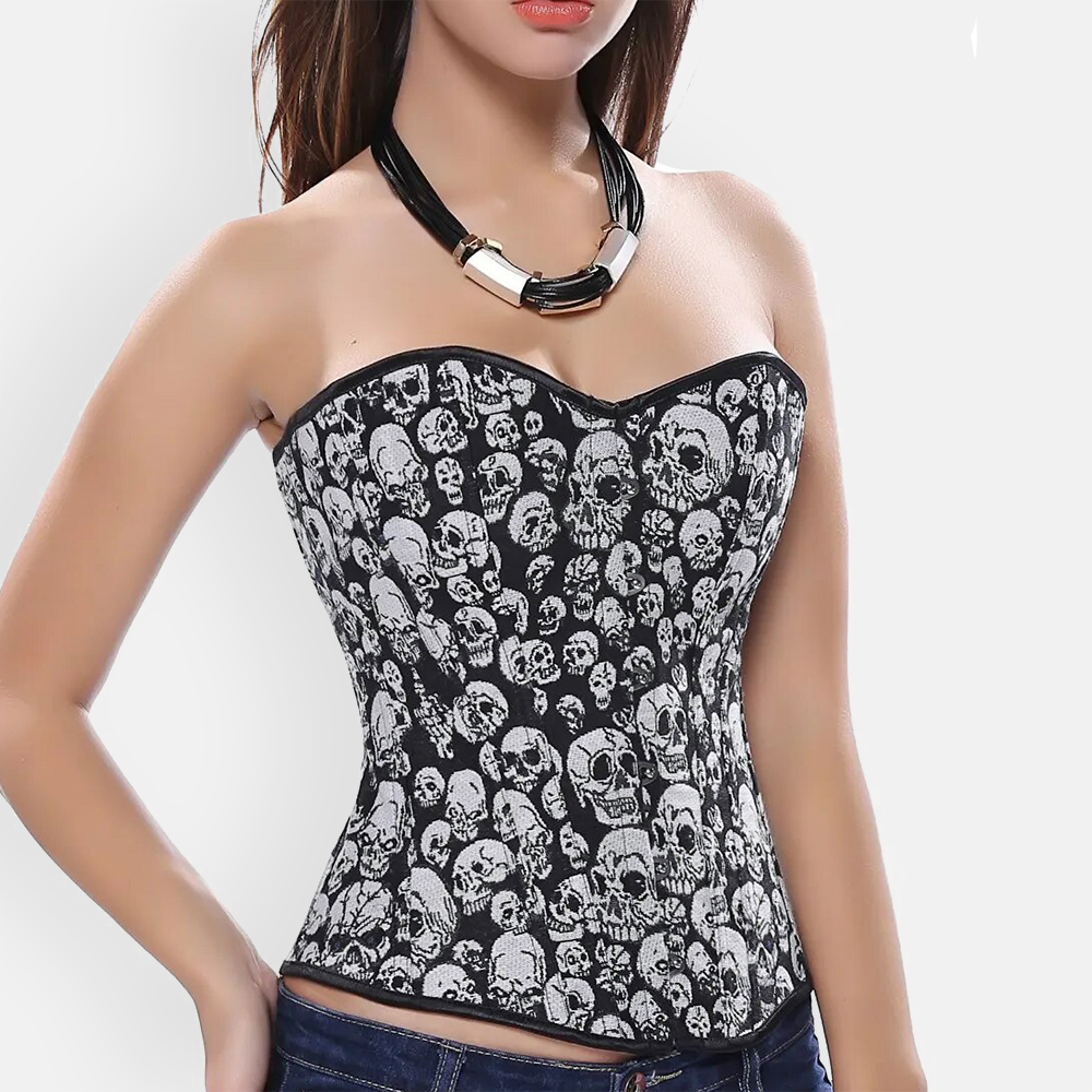 Corset bustier gothique captivant