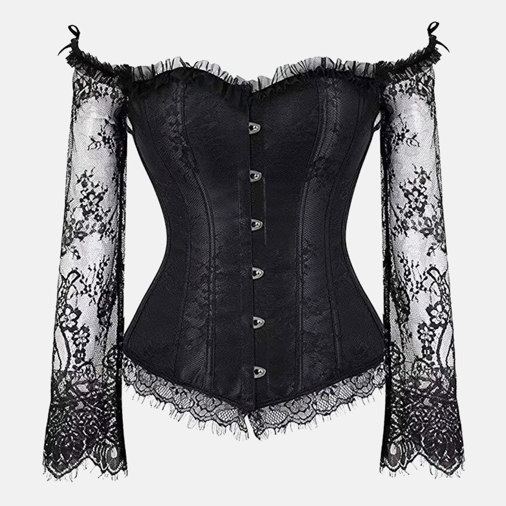 corset noir féminin