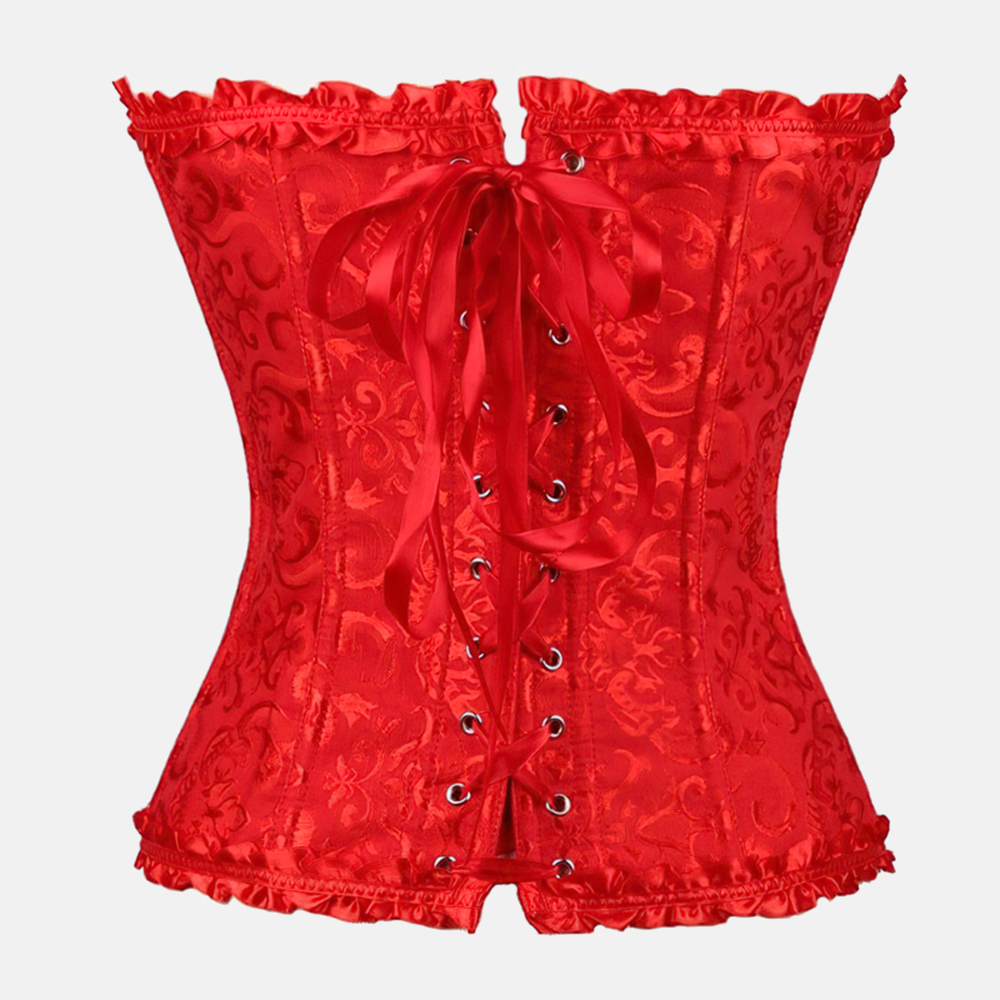 corset rouge femme