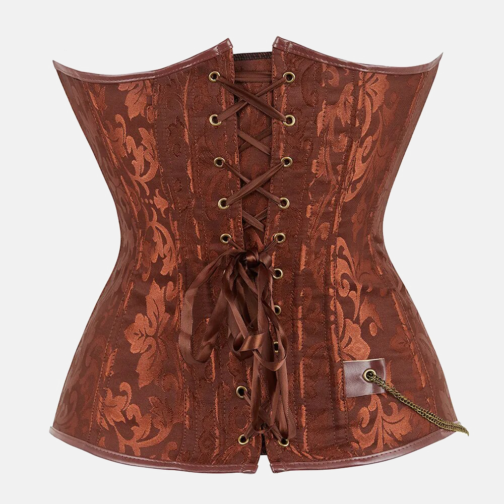 Bustier marron élégant