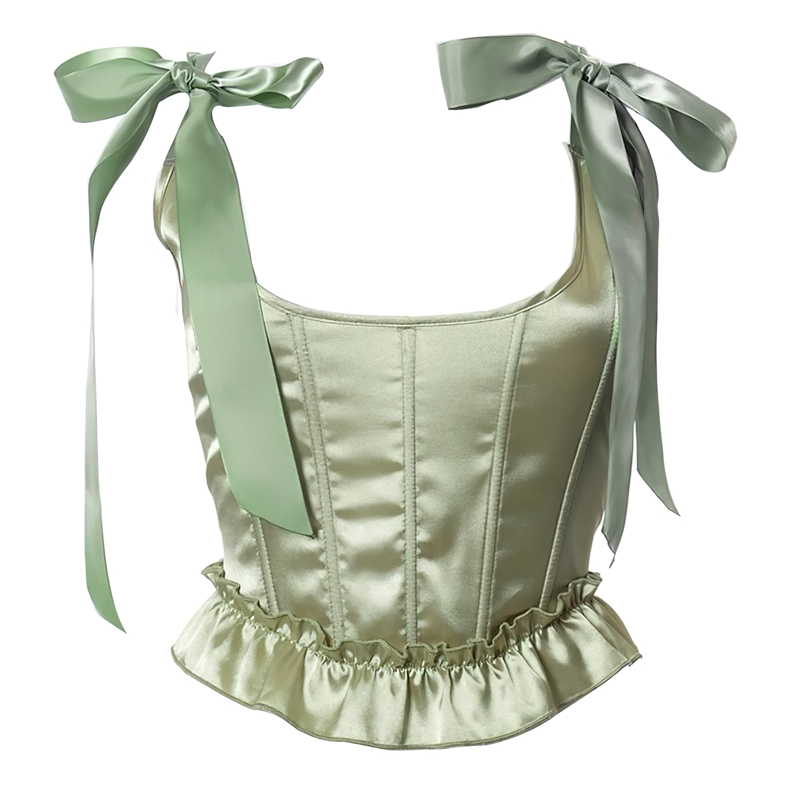 ajustement Corset bustier vert