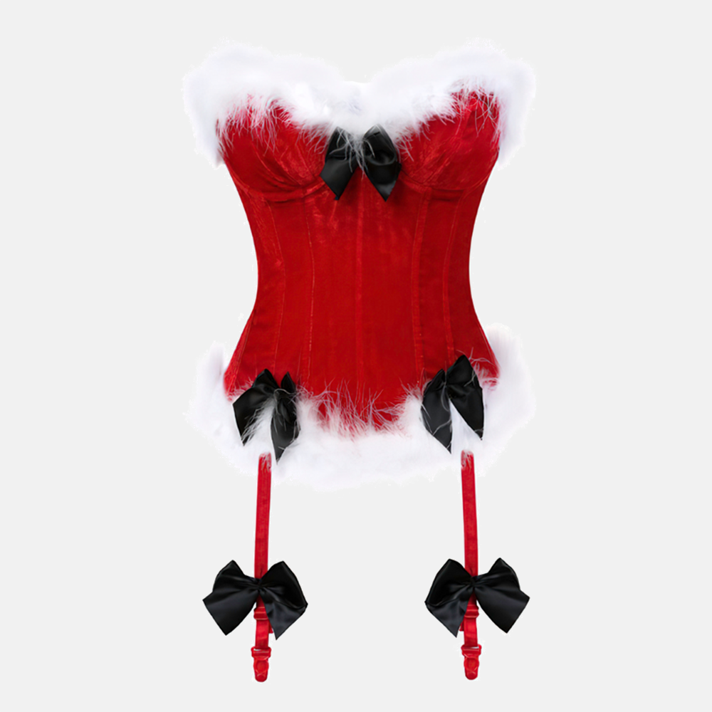 Élégant corset bustier rouge