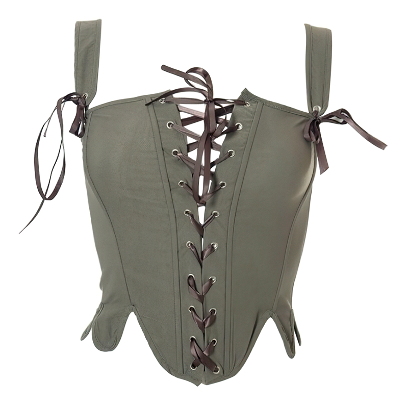 Style bustier kaki