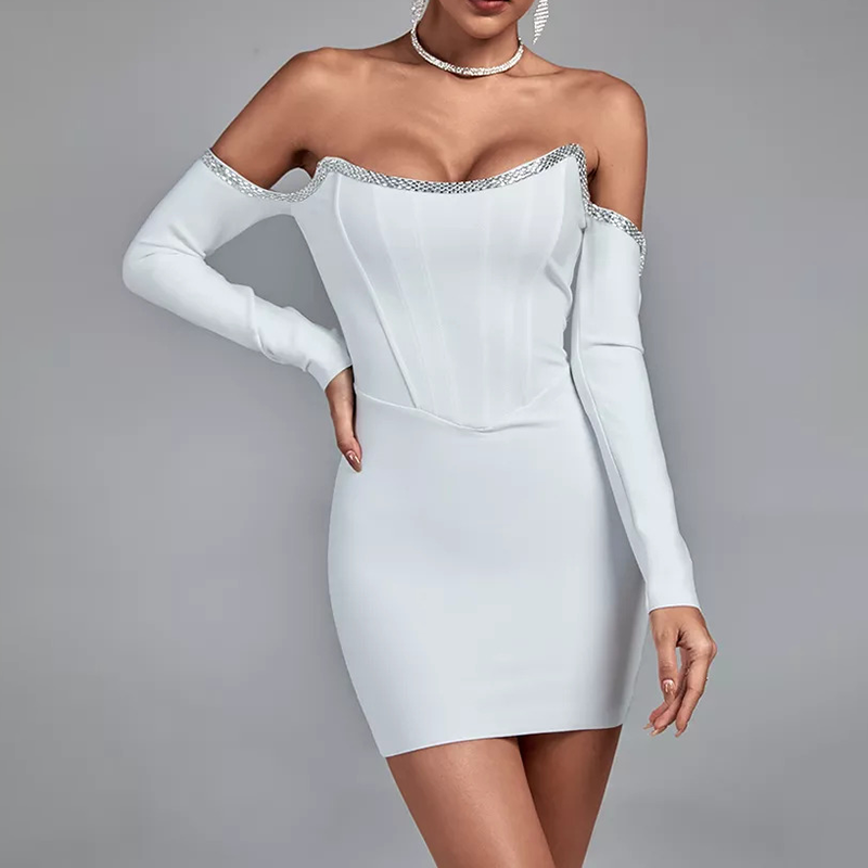 micro robe corset blanche