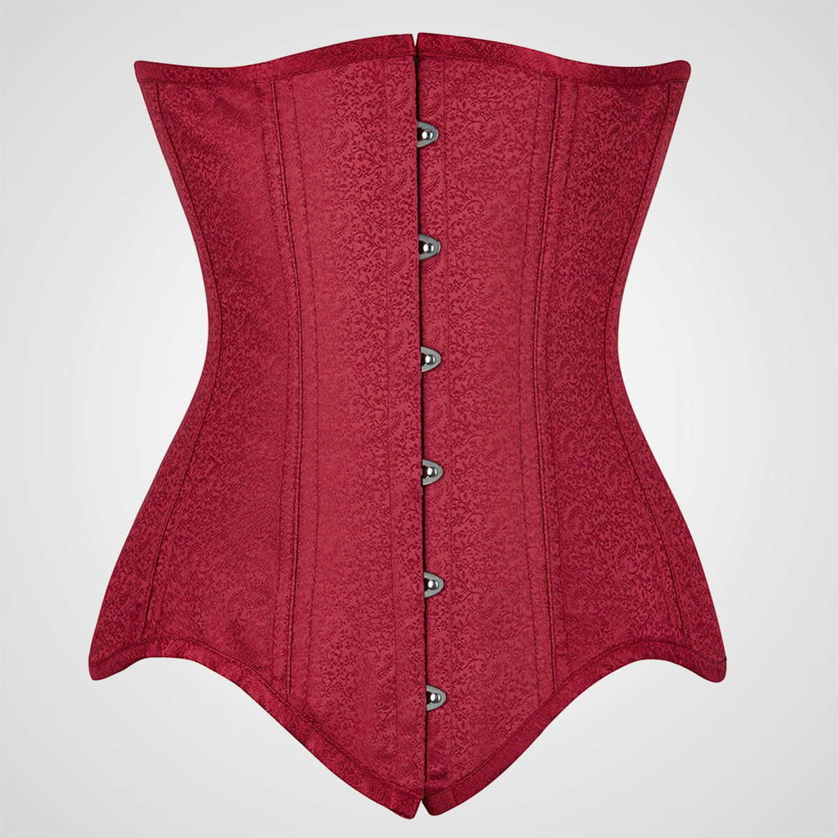 corset long en rouge