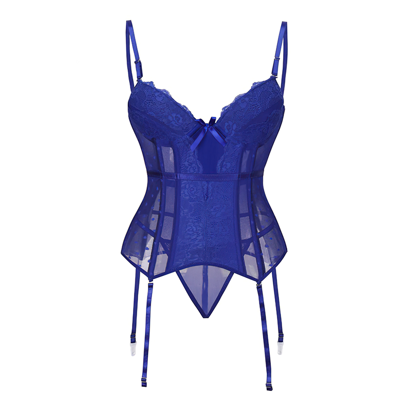 lingerie sophistiquée en bleu