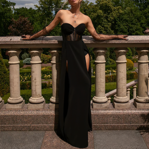 robe corset longue moderne