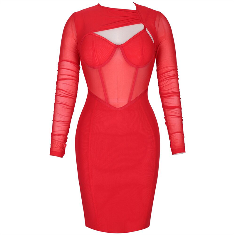 robe moderne rouge corset
