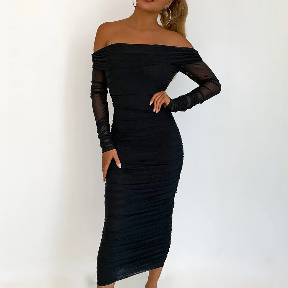 robe bustier en tulle noire