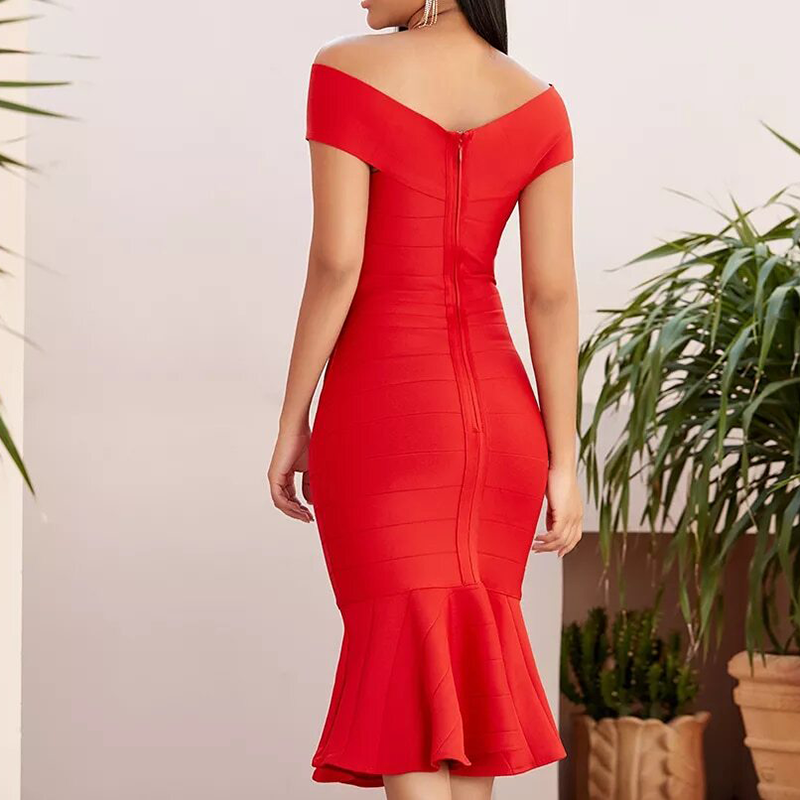robe sirène sans bretelles